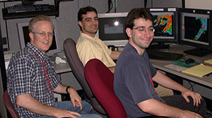 NSSL scientist Bob Davies-Jones at work