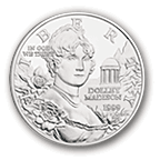 Dolly Madison Commemorative Coin Obverse