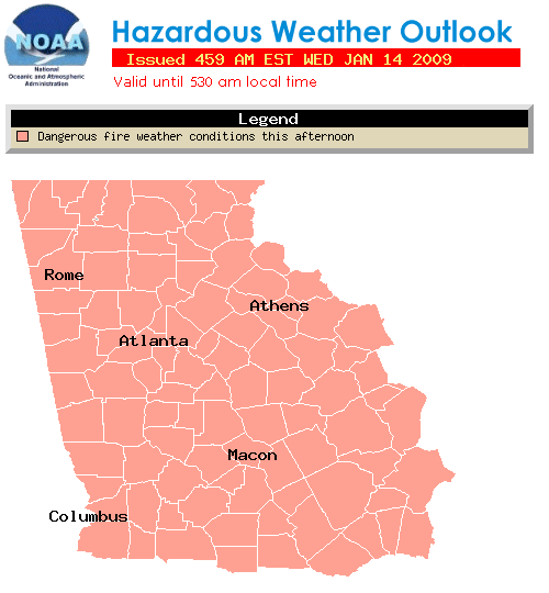 link to Hazardous Weather Outlook