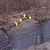 clean up crew on Delaware River following Athos I spill