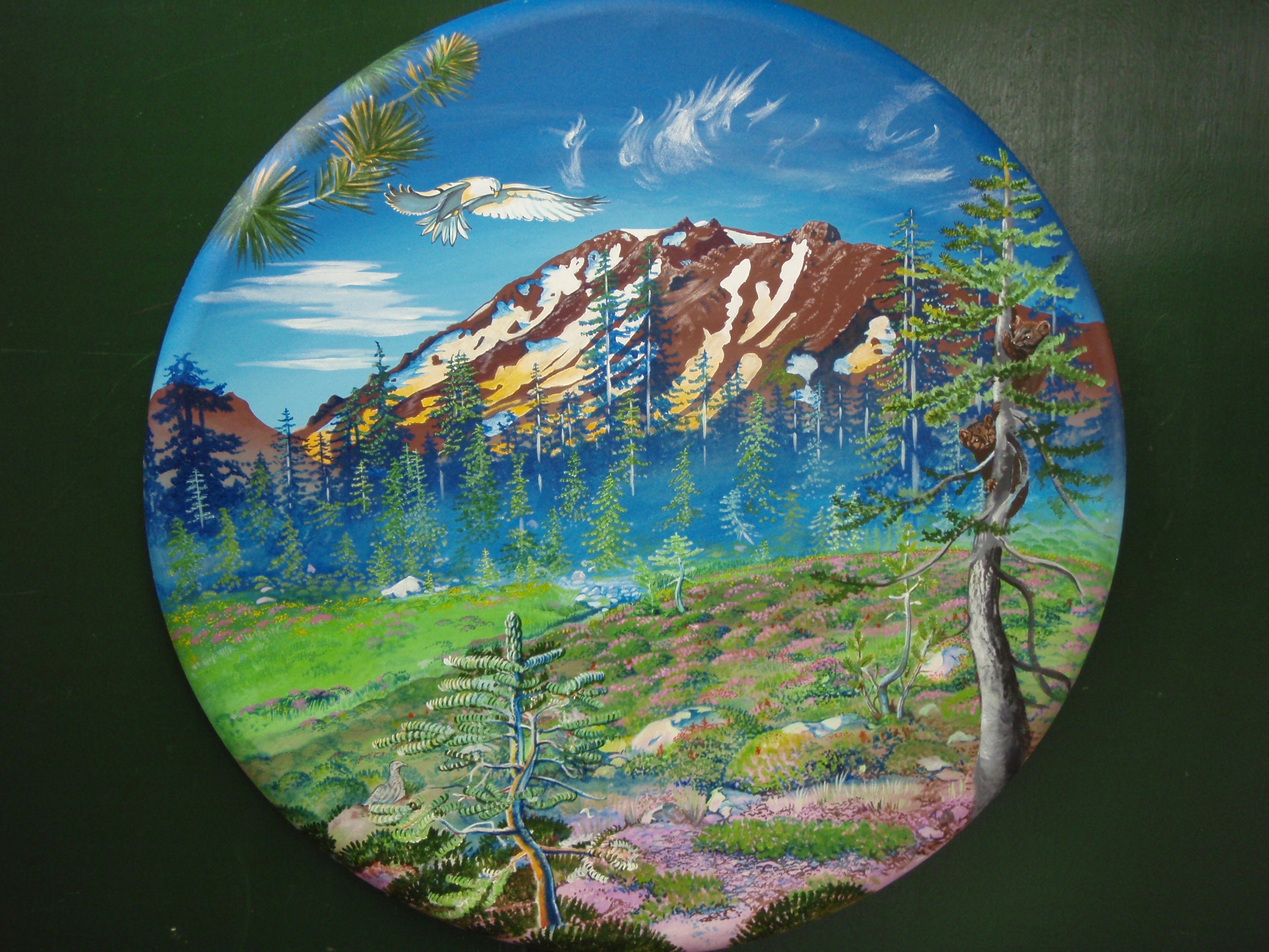 Painting of Panther meadow by naturalist, artist, musician Johnny Dame.