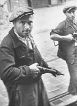 Jewish partisans in action during the August 1944 insurrection in the south of France.