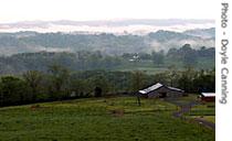 View of Tennessee's Smokey Mountains from the Highlander Center