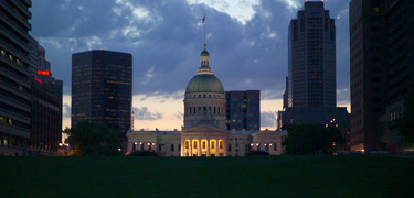 The Old Courthouse at night