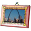 Framed photograph of the Gateway Arch
