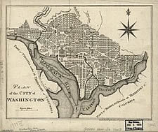 Plan of the city of Washington / nach dem englischen Original gestochen von Carl Jättnig in Berlin.