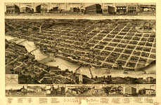 Perspective map of Columbus, Ga.