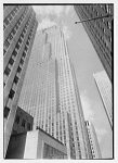 View of Rockefeller Center, looking up