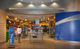 Newly remodeled museum store in the Arch visitor center