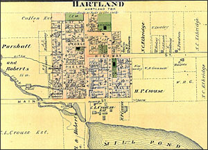 Detail of map of Hartland Township, MI