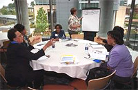 Photo of a Breakout session with conference participants