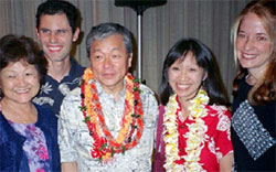 Photo of the late Dr. J.W. Lee during a visit he made to the Hawaii TB control program in 2003.