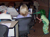 Photo of Mr. TB Germ - makes an appearance at Georgia's 2007 TB training course.