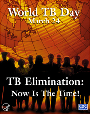 World TB Day March 24 - TB Elimination: Now Is the Time! Poster 4