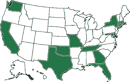 Image of Map of United States for State Activities