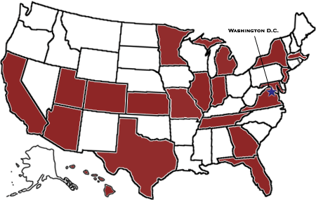 Image of Map of United States for State Activities