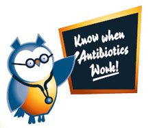 Illustration of the WISE owl pointing ot a chalk board that reads 