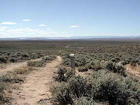 Lander Trail with Oregon Trail Marker, Pinedale, Wyoming