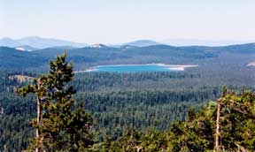 View of Medicine Lake Highlands, California