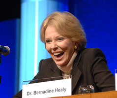 Former NIH director Dr. Harold Varmus and Dr. Bernadine Healy