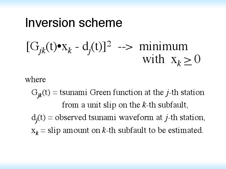 inversion scheme