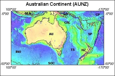 Map of Atlas area: aunz