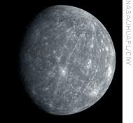 Image of Mercury captured by Messenger on the probe's second approach