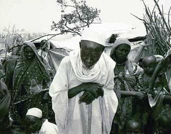 Portrait of Darfuri survivors in Touloum refugee camp, Chad.