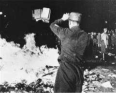 The book burning in Berlin, May 10, 1933.