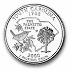 South Carolina Quarter—reverse.