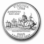 Virginia Quarter—reverse.