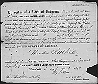 Subpoena issued to Theodore Littlefield, 1948