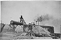 Tailing piles at Colorado Smelting and Refining Co.