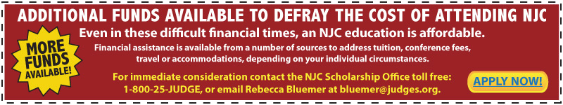 Additional Funds Available to Defray the Cost of Attending NJC