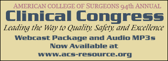 2008 Clinical Congress Webcast Information