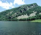 View of the Delaware Water Gap from Arrow Island.