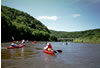 Paddling Through the Delaware Water Gap National Recreation Area.