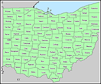 Map of Declared Counties for Emergency 3250