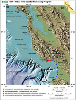1997-98 El Niño Coastal Monitoring Sites