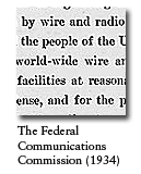 Establishment of the Federal Communications Commission (1934) (ARC ID 299839)