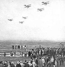 Delegates at Bolling air show