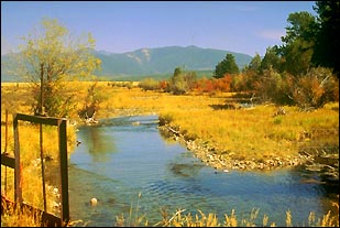 Montana restored creek. Photo USFWS.