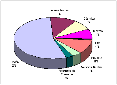 Detalle de las exposiciones a radiación