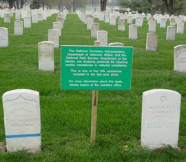 Example of the informational sign placed in each cemetery for the duration of the study.