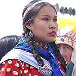 image of American Indian woman dancer