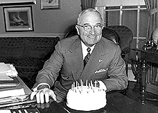 President Harry S Truman Celebrating his birthday