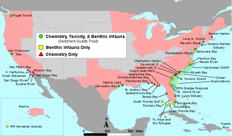 Bioeffects sites in the U.S.