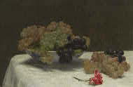 image of Still Life with Grapes and a Carnation