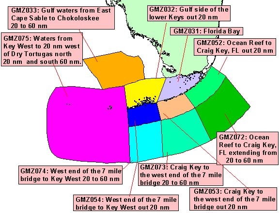 Florida Keys Marine Zones