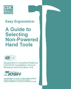 Cover - A guide to selecting non-powered hand tools - picture of a hammer